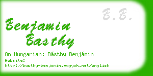 benjamin basthy business card