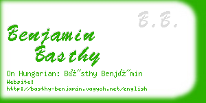 benjamin basthy business card